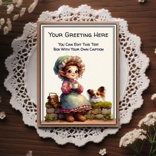 Whimsical vardaglig sentimental saga konstbok   vykort (Skapare uppladdad)