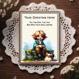 Whimsical vardaglig sentimental saga konstbok   vykort