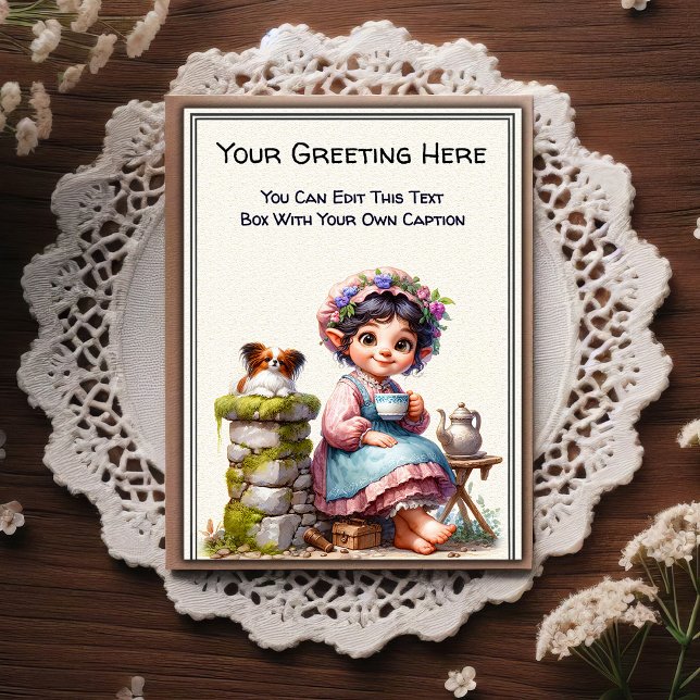 Whimsical vardaglig sentimental saga konstbok   vykort (Skapare uppladdad)