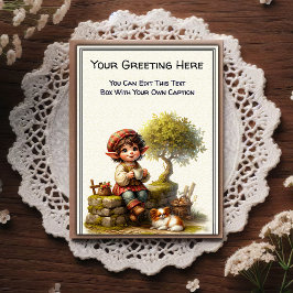 Whimsical vardaglig sentimental saga konstbok   vykort