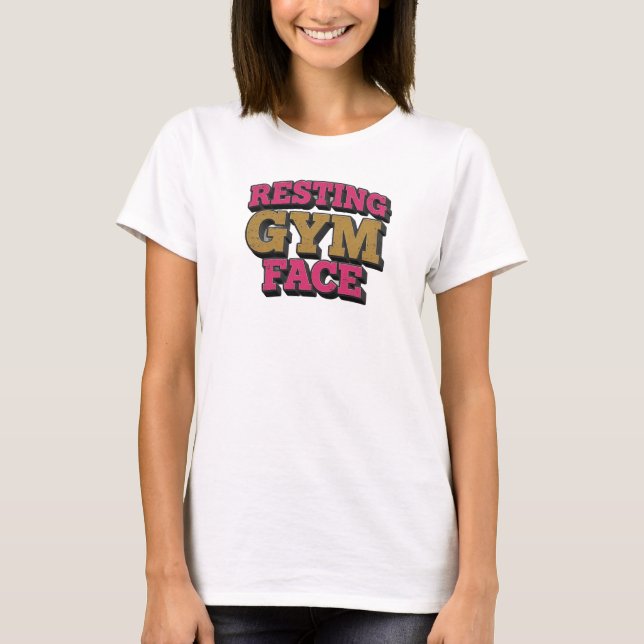 Whimsical VILANDE GYMANSIKTE Visuell Design T Shirt (Framsida)