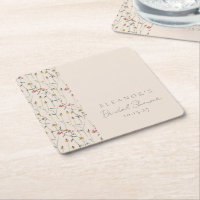 Whimsical Vildblomma Blommig Anpassad Bröllopsdusc