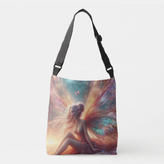 Whimsical Vingar: Fantasy Fairy All-over Print Tot Axelväska
