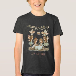 Whimsical Vintage Älvors Girl Födelsedagsfest T Shirt