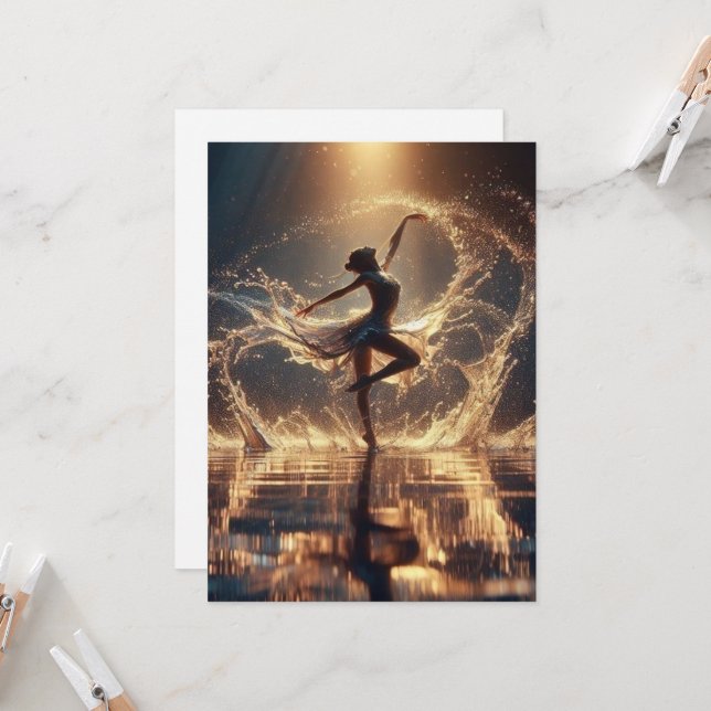 Whimsical Water Dance Party Invitation | Mermaid / Inbjudningar (Fram/Back In Situ)