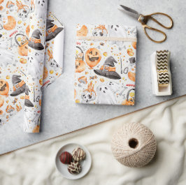 Whimsical Watercolor Halloween Presentpapper