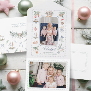 Whimsical Watercolor Jul Elements Foto