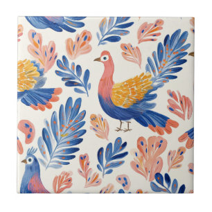 Whimsical Watercolor Kalkon – Höst Thanksgiving 2 Kakelplatta