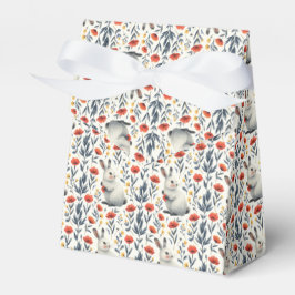 Whimsical Watercolor Kanin Äng Påskbrunch Presentaskar
