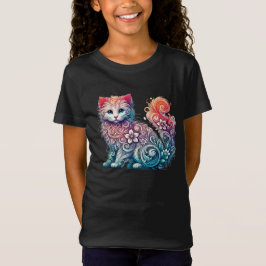 Whimsical Watercolor Kitten T Shirt