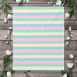 Whimsical Watercolor Pastel Colors Fleecefilt