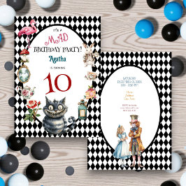 Whimsical Watercolor Wonderland Birthday Party Inbjudningar