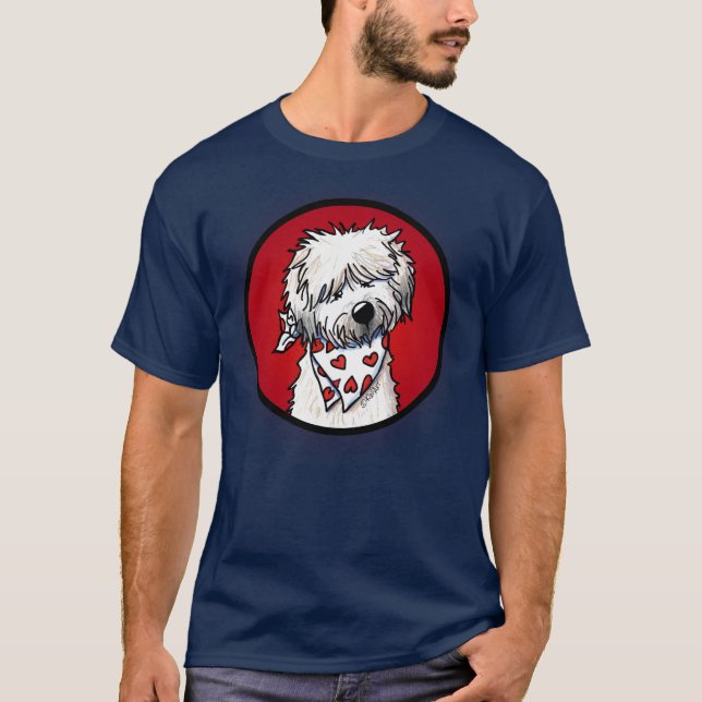 Whimsical Wheaten Terrier T Shirt (Framsida)