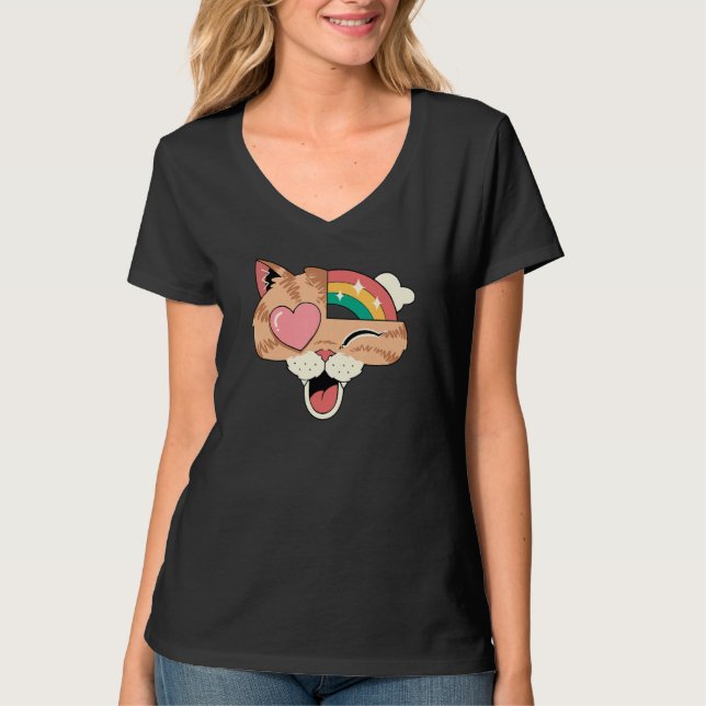 Whimsical Whiskers II T Shirt (Framsida)