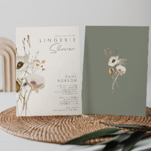 Whimsical Wildblomma Fönster för elfenbenstorn Inbjudningar
