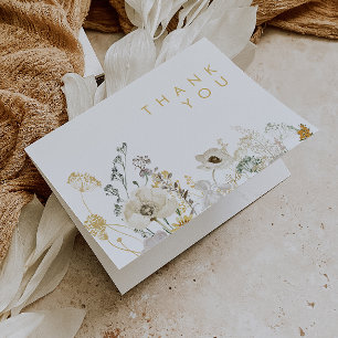 Whimsical Wildblomma   Medel - tackkort