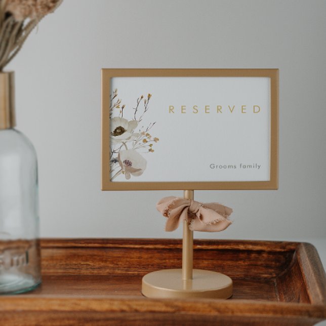 Whimsical Wildbloms Reserved Sign (Skapare uppladdad)