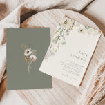 Whimsical Wildblomskugga | Elfenbenskusten Bröllop Inbjudningar<br><div class="desc">Den här gigantiska vildblomsskugga | Inbjudan till elfte bröllopet är perfekt för din enkla, elegant boho bröllop. Den moderna ortodoxa grey som åtföljs av de minimalistiska vildblommorna med vattenfärg kommer att bidra till att ge liv åt din vision! Den här utformningen av blommor från söt guld, vidrör av grönt och...</div>