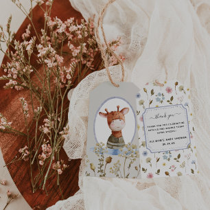 Whimsical Wildlings Tacken vintage Animals Presentetikett