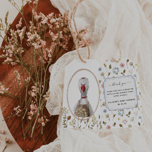 Whimsical Wildlings Tacken vintage Animals Presentetikett