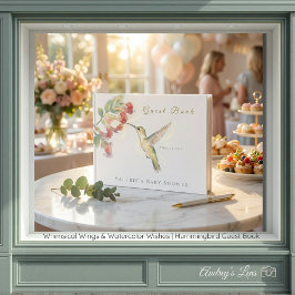 Whimsical Wings & Watercolor Wishes | Kolibri Gästböcker
