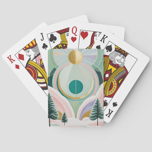 Whimsical Winter Dreamscape Casinokort (Baksidan)