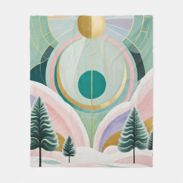 Whimsical Winter Dreamscape Fleecefilt