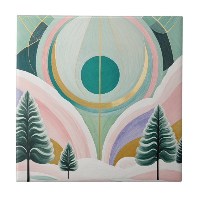 Whimsical Winter Dreamscape Kakelplatta (Framsidan)