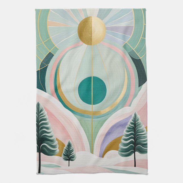 Whimsical Winter Dreamscape Kökshandduk (Vertikal)