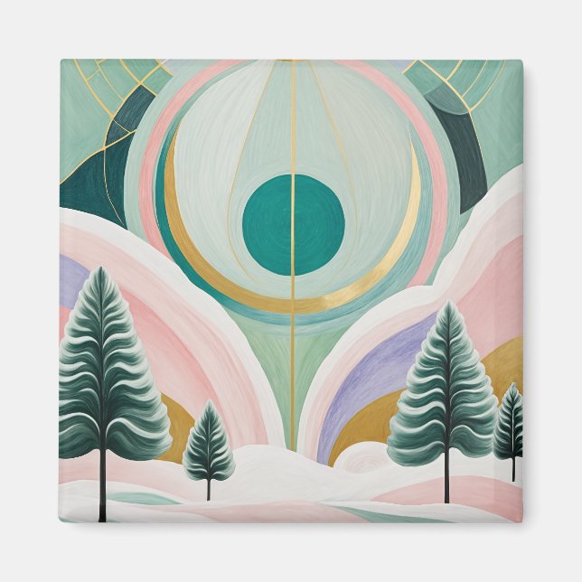 Whimsical Winter Dreamscape Magnet (Framsidan)