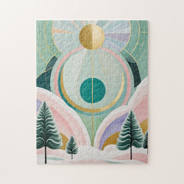 Whimsical Winter Dreamscape Pussel (Vertikal)