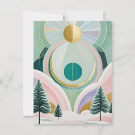 Whimsical Winter Dreamscape Vykort