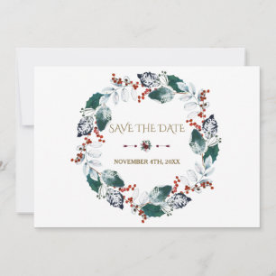 Whimsical Winter Holy Bär Wreath Spara Datum Datumet