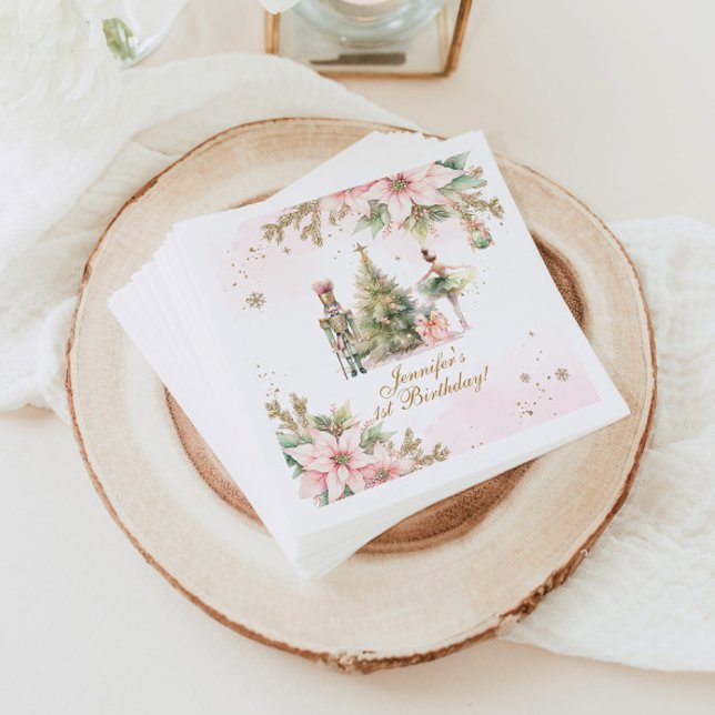 Whimsical Winter Onederland Nutcracker Pappersservett (Skapare uppladdad)