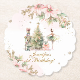 Whimsical Winter Onederland Nutcracker Underlägg Papper