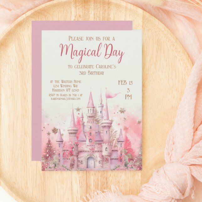 Whimsical Winter Princess Fairytale Birthday Inbjudningar (Skapare uppladdad)