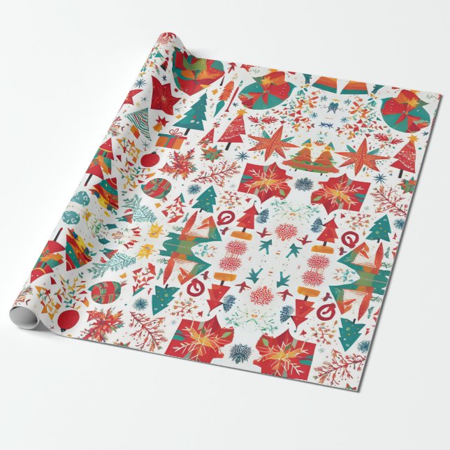 Whimsical Winter undrar om Papper inslagning Presentpapper (Utrullad)