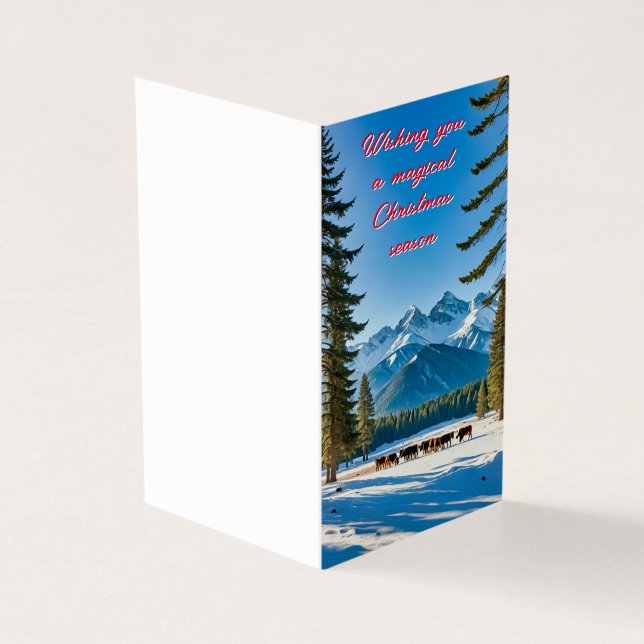 Whimsical Winter Wonderland Kort (Utsida)