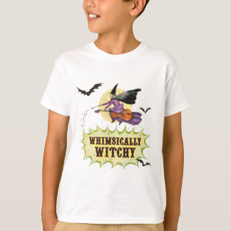 Whimsical Witchy Kids White T-Shirt