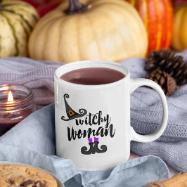 Whimsical Witchy Woman Halloween Kaffemugg