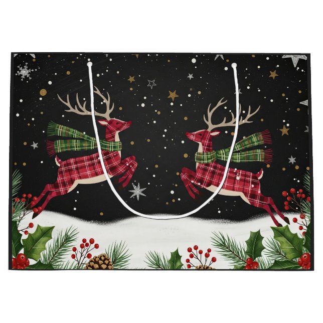 Whimsical with deer large gift bag (Framsidan)