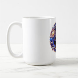 Whimsical Wizard Cat Magical Portrait Art Print Kaffemugg