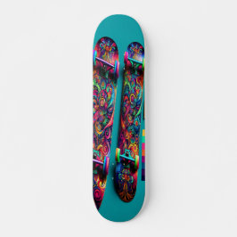 "Whimsical Wonderland" Mini Skateboard Bräda 18,5 Cm