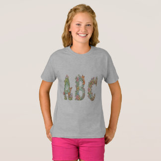 Whimsical Woodland ABC Letters with Cute Animals  T Shirt