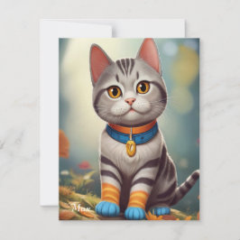 Whimsical Woodland America Shorthair Cat