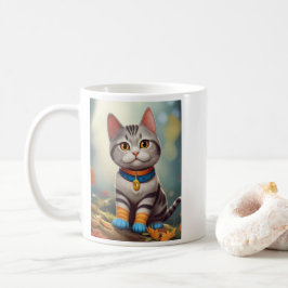 Whimsical Woodland America Shorthair Cat Kaffemugg