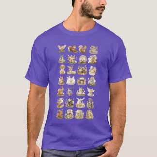 Whimsical Woodland Animal Collection vintage T Shirt