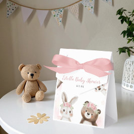 Whimsical Woodland Blommigt boho Girl Baby Shower Presentaskar
