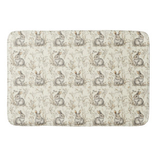 Whimsical Woodland Bunnies Badrumsmatta