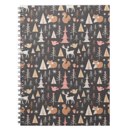 Whimsical Woodland Creatbook Notebook Anteckningsbok